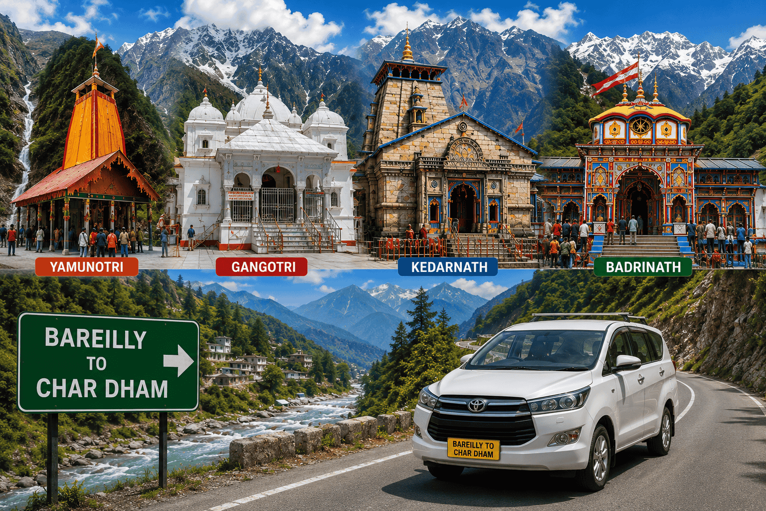 Bareilly to Char Dham Yatra Distance and Shortest Route | All Travel Guide